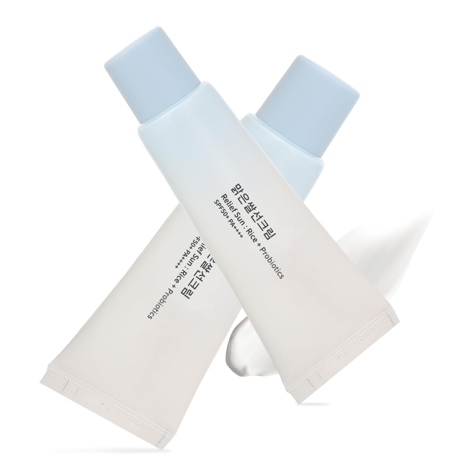 2PCS Relief Sun Organic Sunscreen SPF50+ – Korean Sunblock Set
