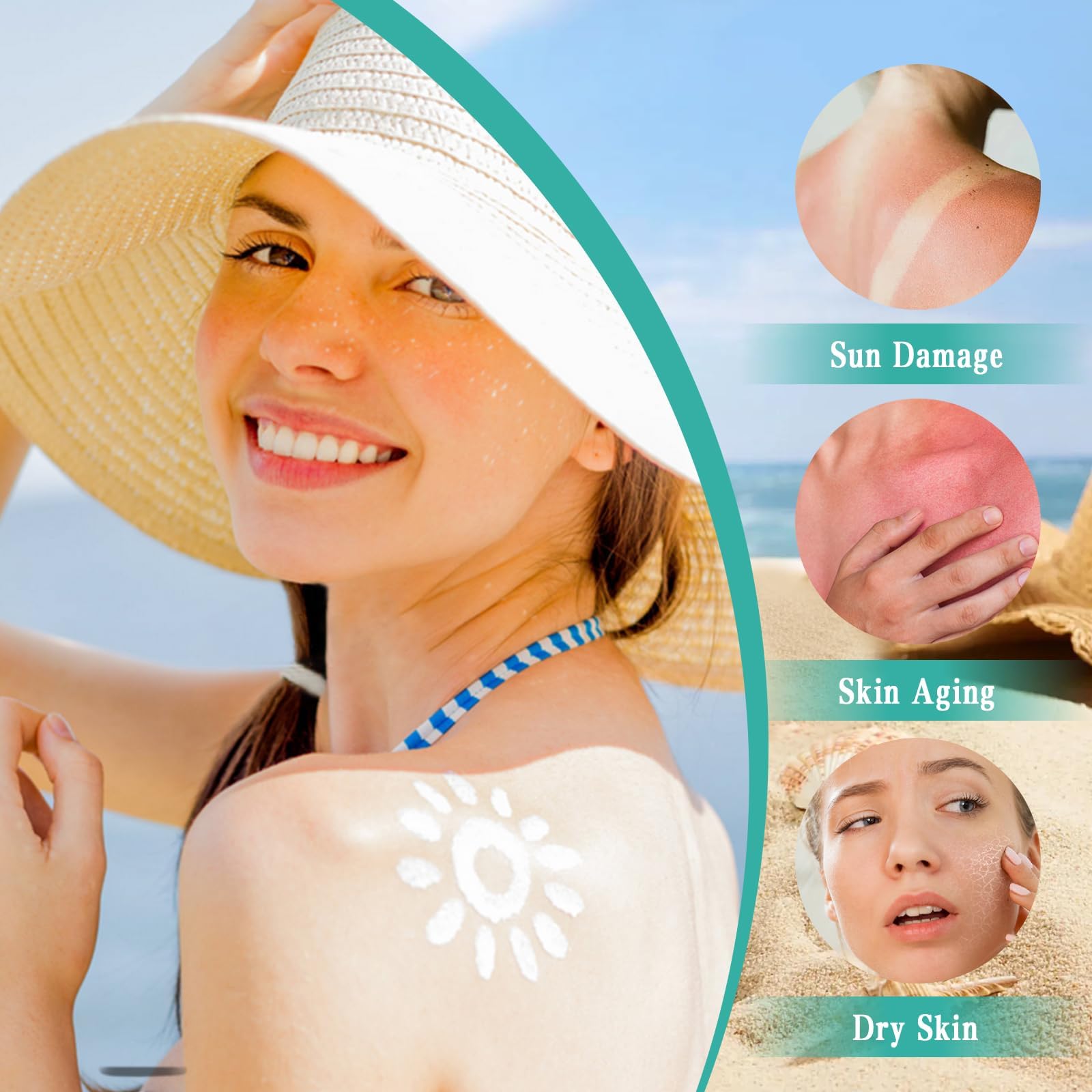 2PCS Relief Sun Organic Sunscreen SPF50+ – Korean Sunblock Set