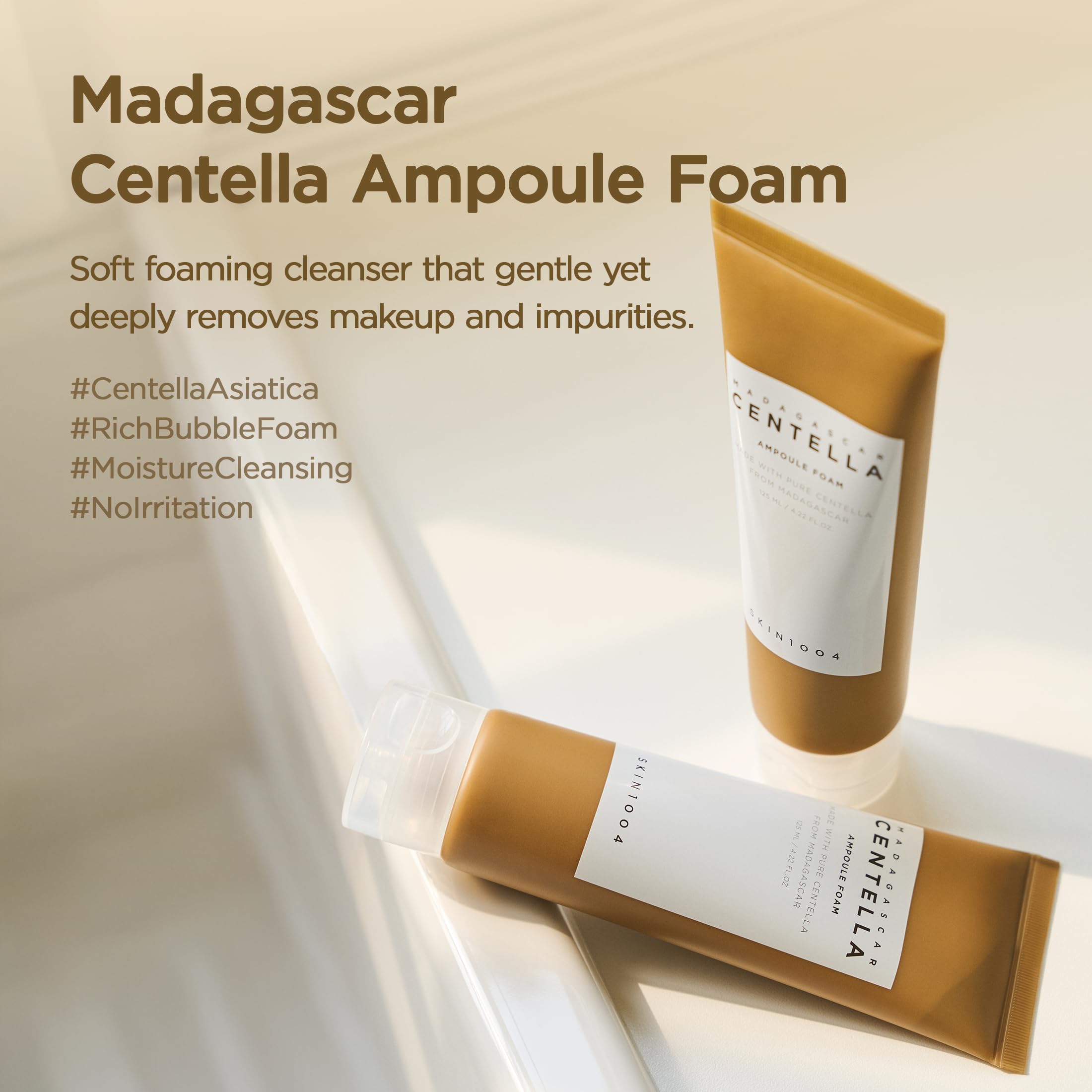 Madagascar Centella Ampoule Foam, 125mL | Mild and Soothing Face Cleanser
