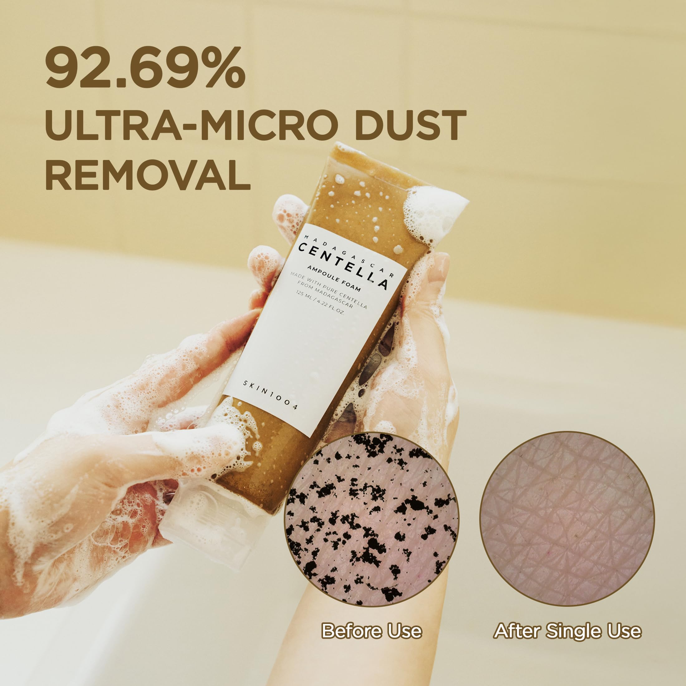 Madagascar Centella Ampoule Foam, 125mL | Mild and Soothing Face Cleanser