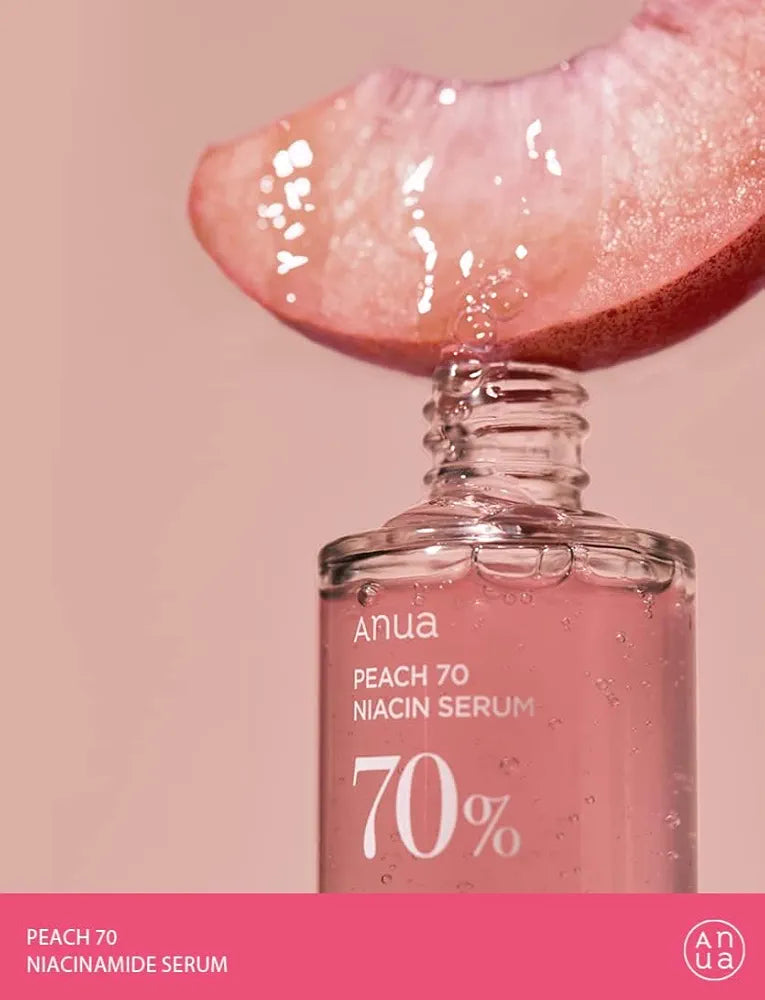 Anua Peach 70 Niacinamide Serum – Hydrating & Dewy Glow (30ml)
