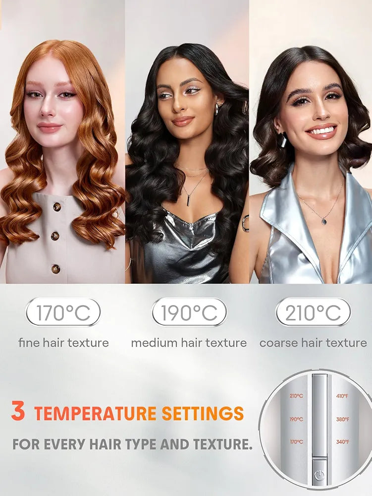 SHEGLAM 1-Inch Automatic Curling Iron – Fast Heating & 2-Way Rotation