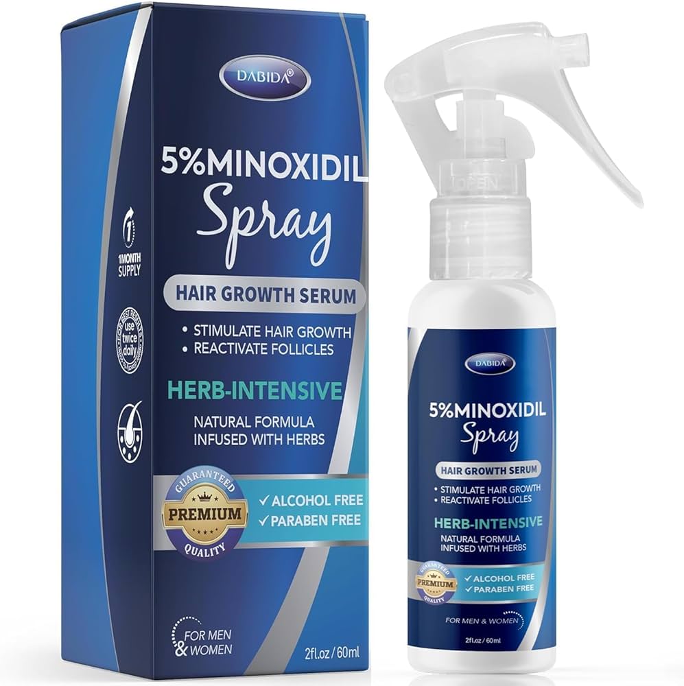 Minoxidil 5% Hair Growth Spray for Men – Fast Hair Regrowth & Beard Booster 120ml