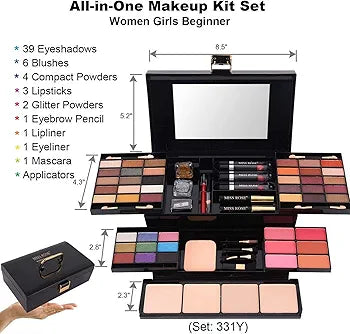 Miss Rose 54-Color All-in-One Makeup Kit – Complete Gift Set