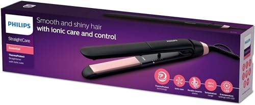 Philips StraightCare Essential ThermoProtect Hair Straightener – 220°C, BHS375/03.