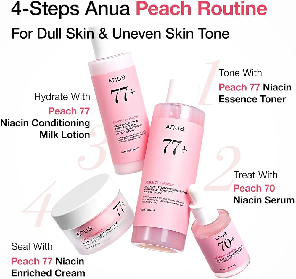 Anua Peach 70 Niacinamide Serum – Hydrating & Dewy Glow (30ml)