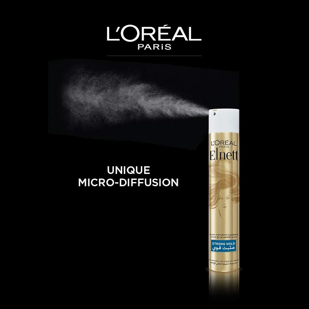 L’Oréal Elnett Satin Super Hold Hair Spray – Long-Lasting, Lightweight 75ml