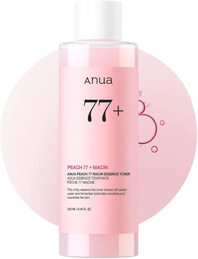 Anua Peach 77 Niacin Essence Toner – Hydrating & Glass Skin Toner (250ml)