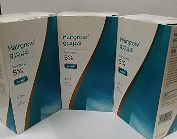Dar Al Dawa Hairgrow 5% Minoxidil – 3-Month Supply (3x50ml)