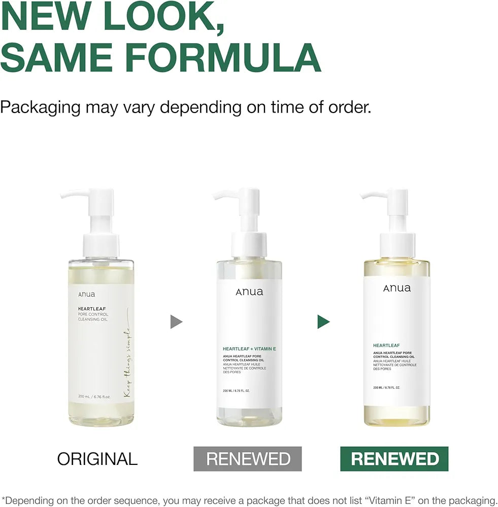 Anua Heartleaf Pore Control Cleansing Oil – Makeup & Blackhead Remover (200ml)