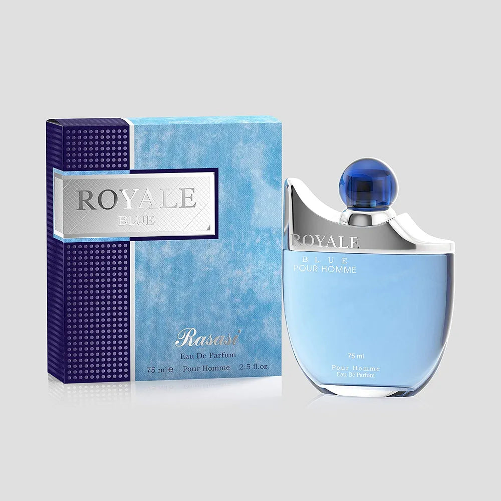 Rasasi Royale Blue Men EDP | Fresh & Long-Lasting Perfume 75/100ml