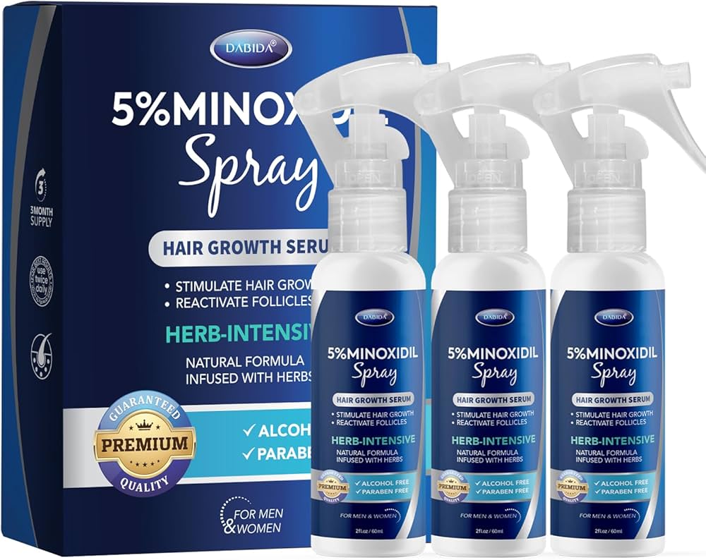 Minoxidil 5% Hair Growth Spray for Men – Fast Hair Regrowth & Beard Booster 120ml