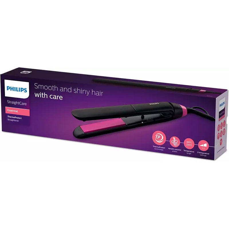 Philips StraightCare Essential ThermoProtect Hair Straightener – 220°C, BHS375/03.