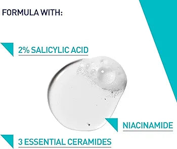 CeraVe Blemish Control Cleanser Face Wash For Acne & Blemish Prone Skin with 2% Salicylic Acid