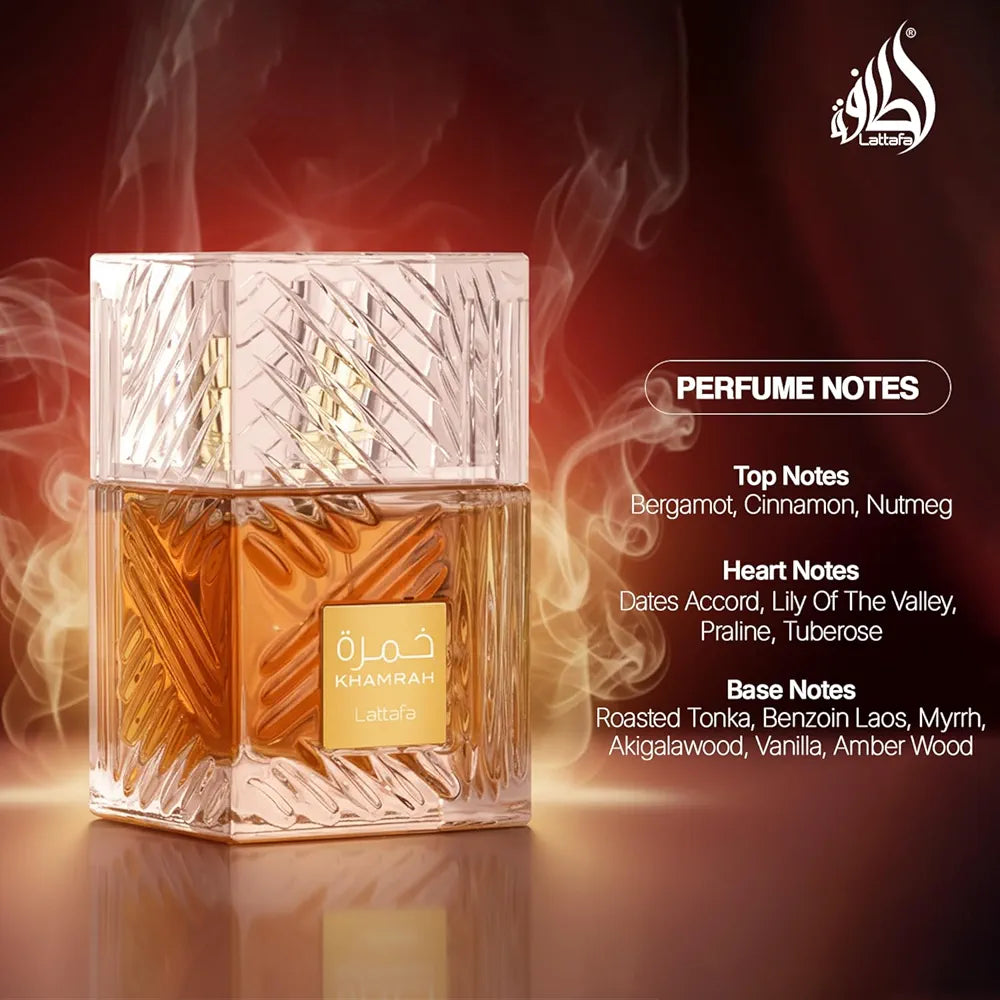 Lattafa Perfumes Khamrah for Unisex Eau de Parfum Spray
